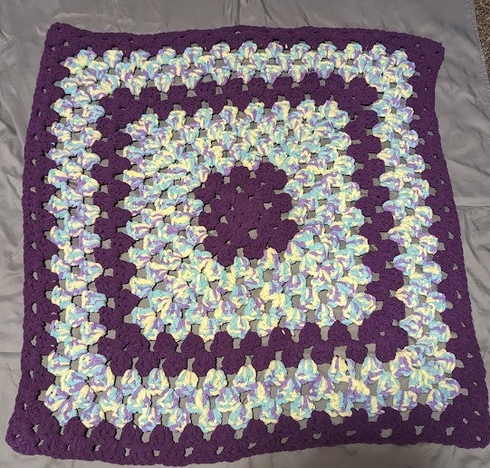 Chunky Granny Square Baby Blanket