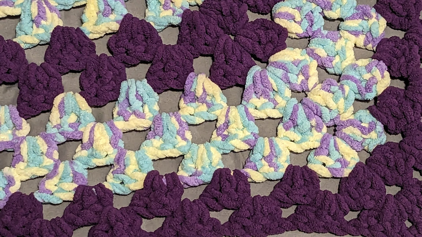 Chunky Granny Square Baby Blanket